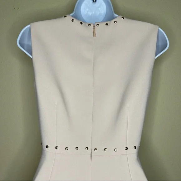 KATE SPADE Baja Bound Studded Crepe Dress in Rose Dew - NJMU7680- Sz 0 - Picture 9 of 12